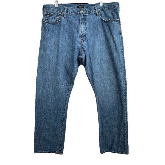 Polo Ralph Lauren Blue Jeans 40x32 Hampton Relaxed Straight Denim - Picture 1 of 12